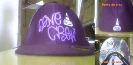 Boné Cone Crew Diretoria. Modelo: ConeCrew graffite. Tam: 58 cm. Código do produto # 04. Valor: R$ 45,00